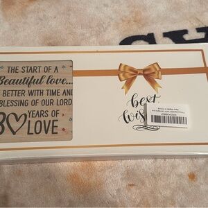 Decorative Plaque with Gold Ribbon